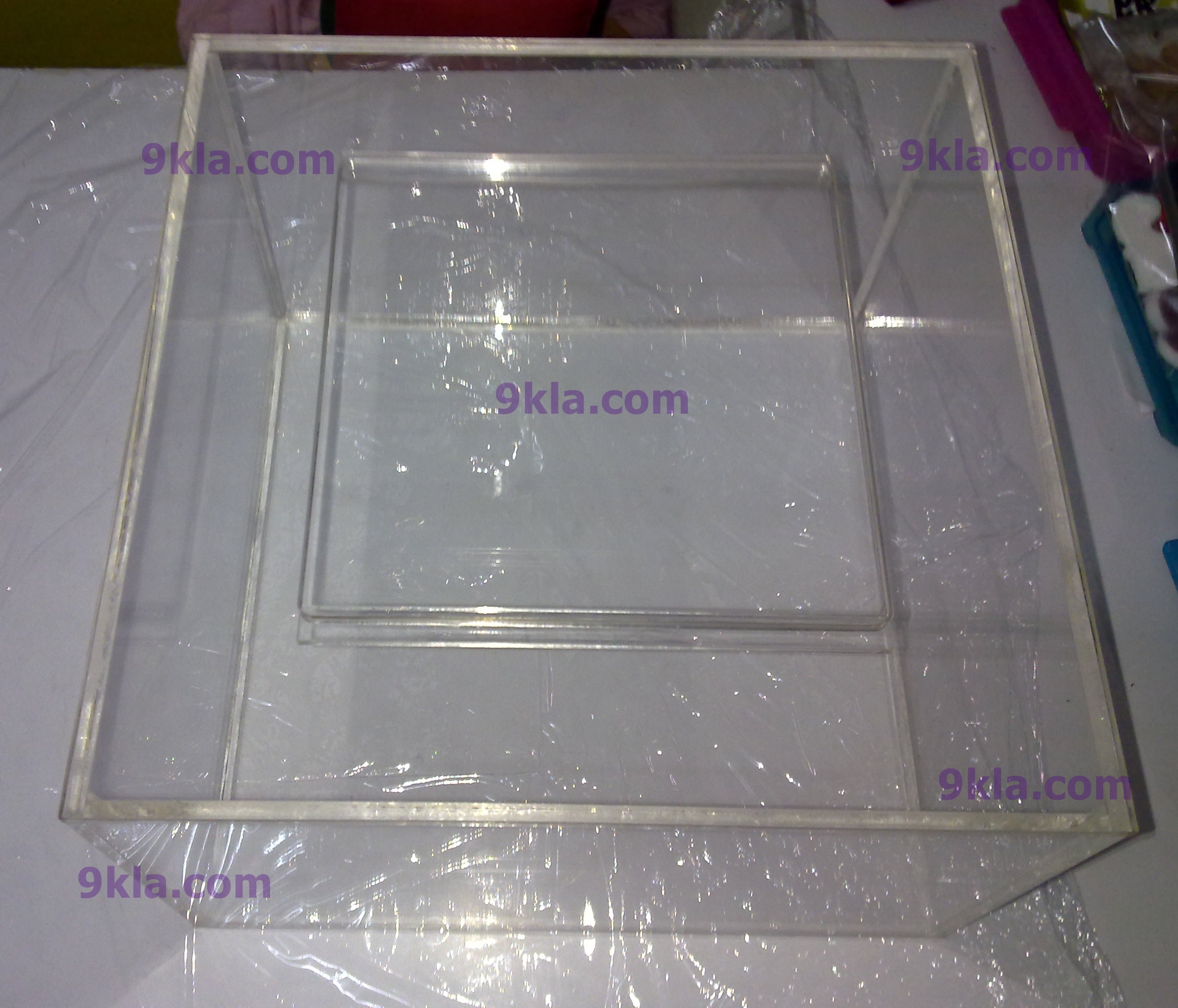 กล่องสำหรับทดลองสารเคมี หนา 6mm. ชิ้น