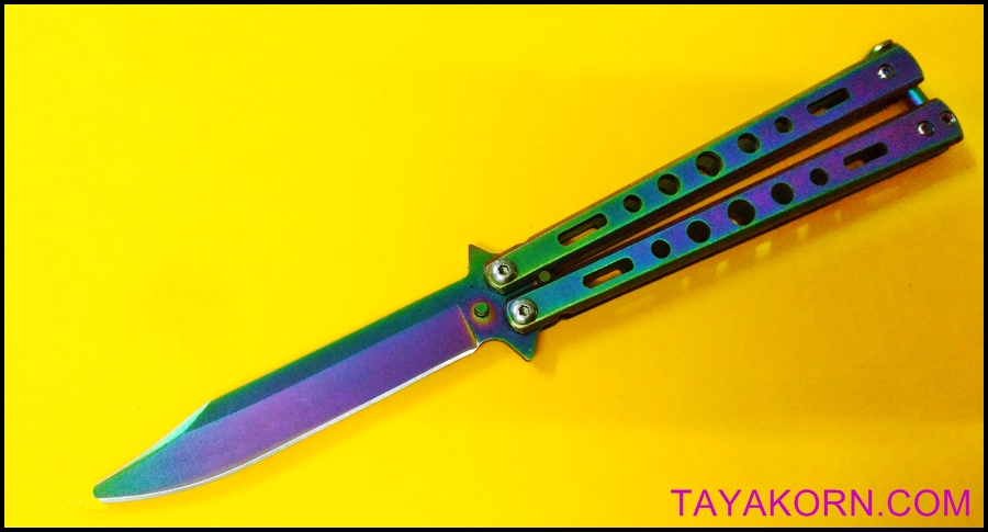มีดซ้อมควง บาลิซองเรนโบว์ 2 Balisong Rainbow 2 Trainer TKBS-RB02TR