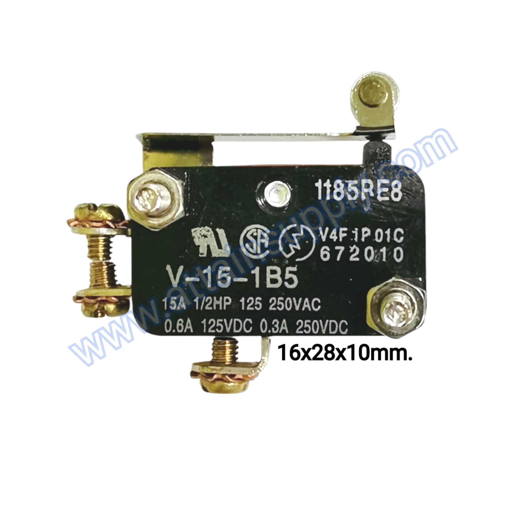 ไมโครสวิทช์ RB/3P.-ขาน็อตแกนสั้นมีล้อ