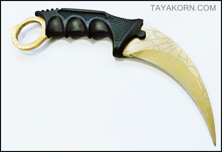 มีดคารัมบิต โกลเด้นสไปเดอร์ Golden Spyder Karambit Knife TKKB-GS8