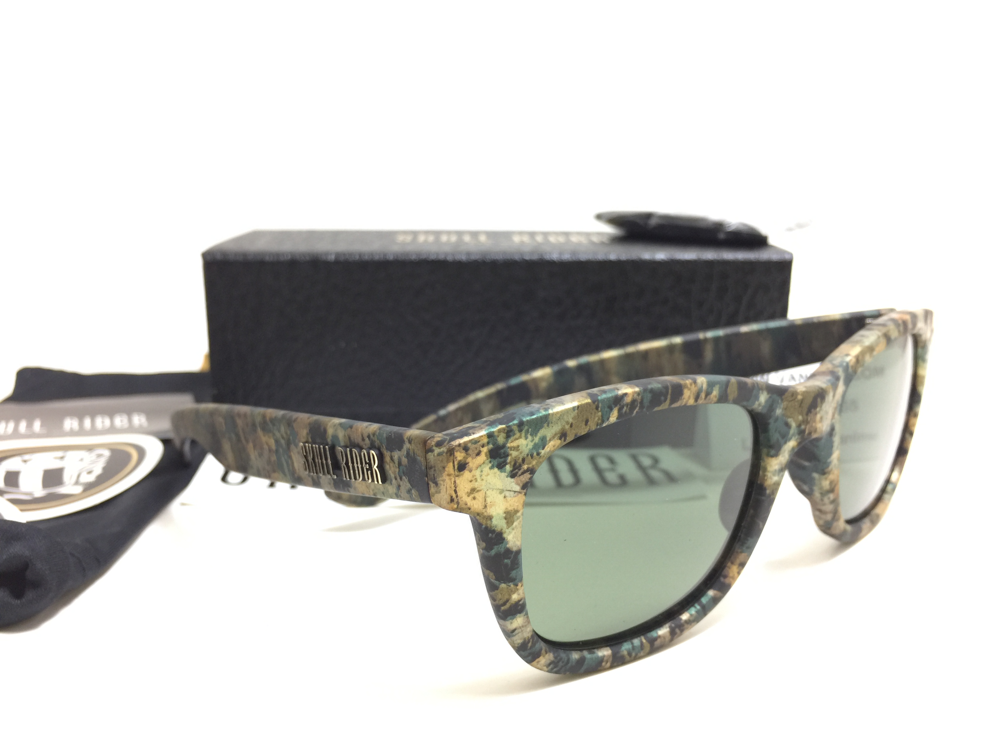 แว่นกันแดด SKULL RIDER รุ่น Rubber Jade Green Shadow <Skull-41>