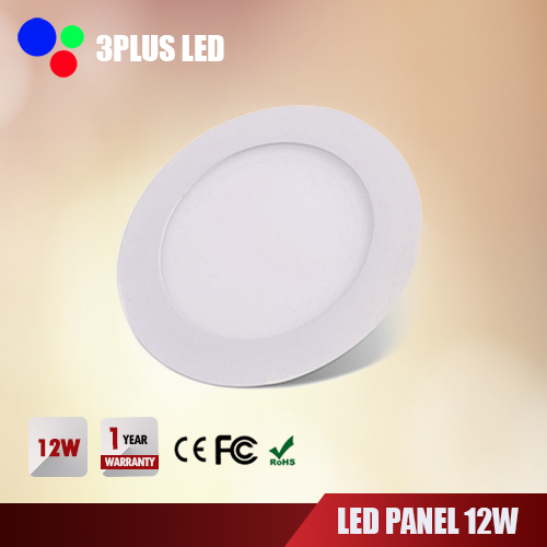 LED Downlight Panel 12W-กลม