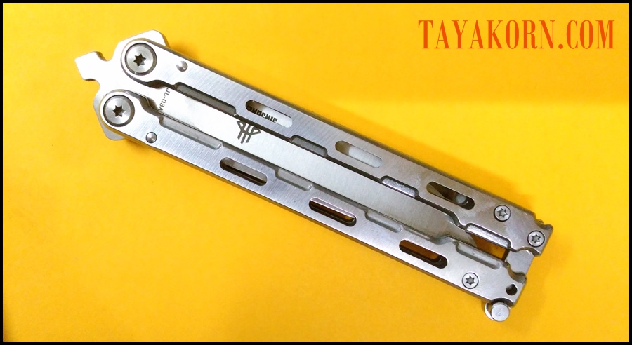 มีดซ้อมควง ไวท์มุรามะ White Murama Balisong Trainer Knife TKBS-WM778TR