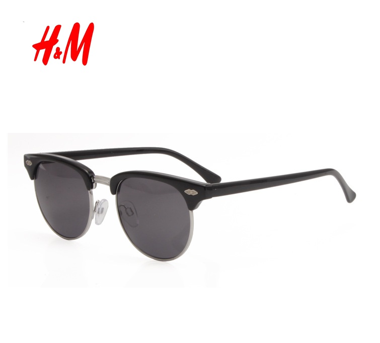 แว่นกันแดด H&M Clubmaster Sunglasses 256687 <ดำ>