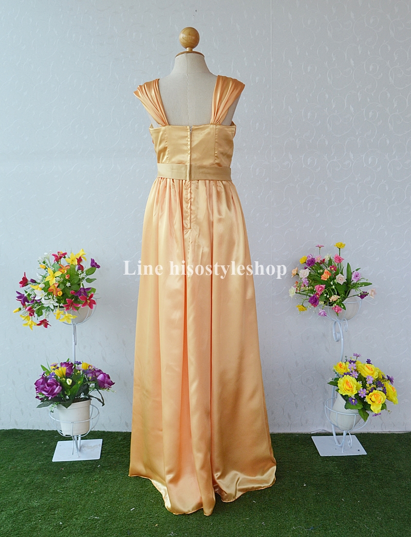 พร้อมส่ง Size L ชุดราตรียาว ผ้าซาติน ซิปหลัง รุ่นนี้สามารถใส่ได้ถึง 7 แบบเลยค่ะ