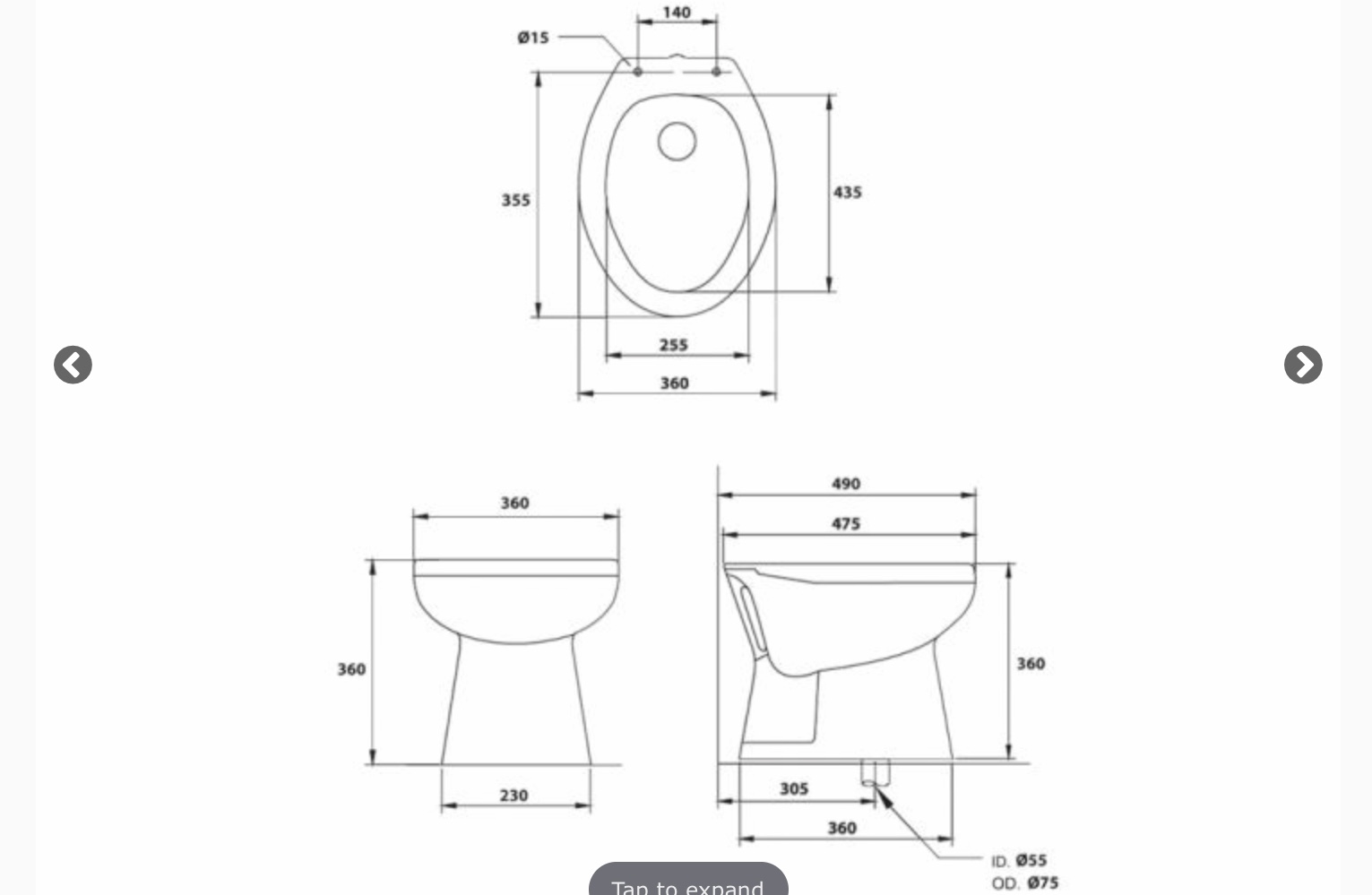 STAR สุขภัณฑ์นั่งราบราดน้ำ รุ่น S-2701 Star S-2701 ขาว