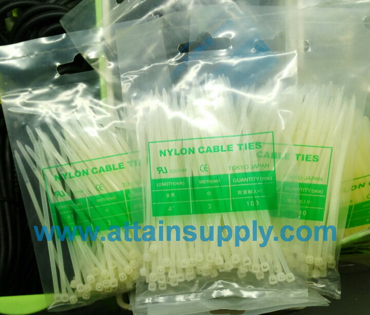 เคเบิ้ลไทร์ 4นิิ้ว/สีขาว