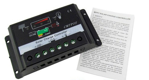 โซล่า ชาร์จเจอร์ ( Solar Charger ) 10A 12V / 24V Auto (CMTP02)