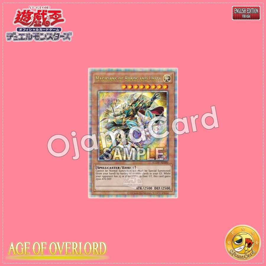 AGOV-AE000 : Magicians of Bonds and Unity (Quarter Century Secret Rare)