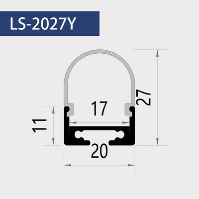 2027Y รางแขวน รางติดลอย (ไม่มีสต๊อก สั่งล่วงหน้า 10-15 วัน) ราคาต่อ 1 เส้น ยาว 1 เมตร รางอลูมิเนียม (Aluminium Profile) รางไฟ Aluminium Profile รางอลูมิเนียม ใช้กับไฟเส้น LED รางไฟเส้น rail led track โพรไฟล์