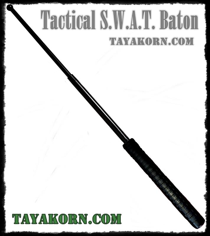 ดิ่ว 3 ท่อน(ตะบองเหล็ก3ท่อน) Tactical S.W.A.T. Barton 21 นิ้ว