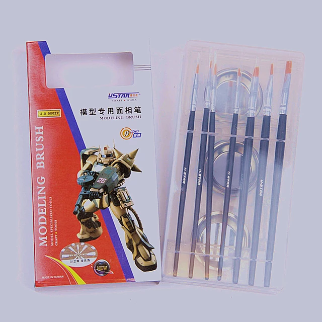 ชุดพู่กัน+จานผสมสี Modeling Brush (UA90027) [U-Star]