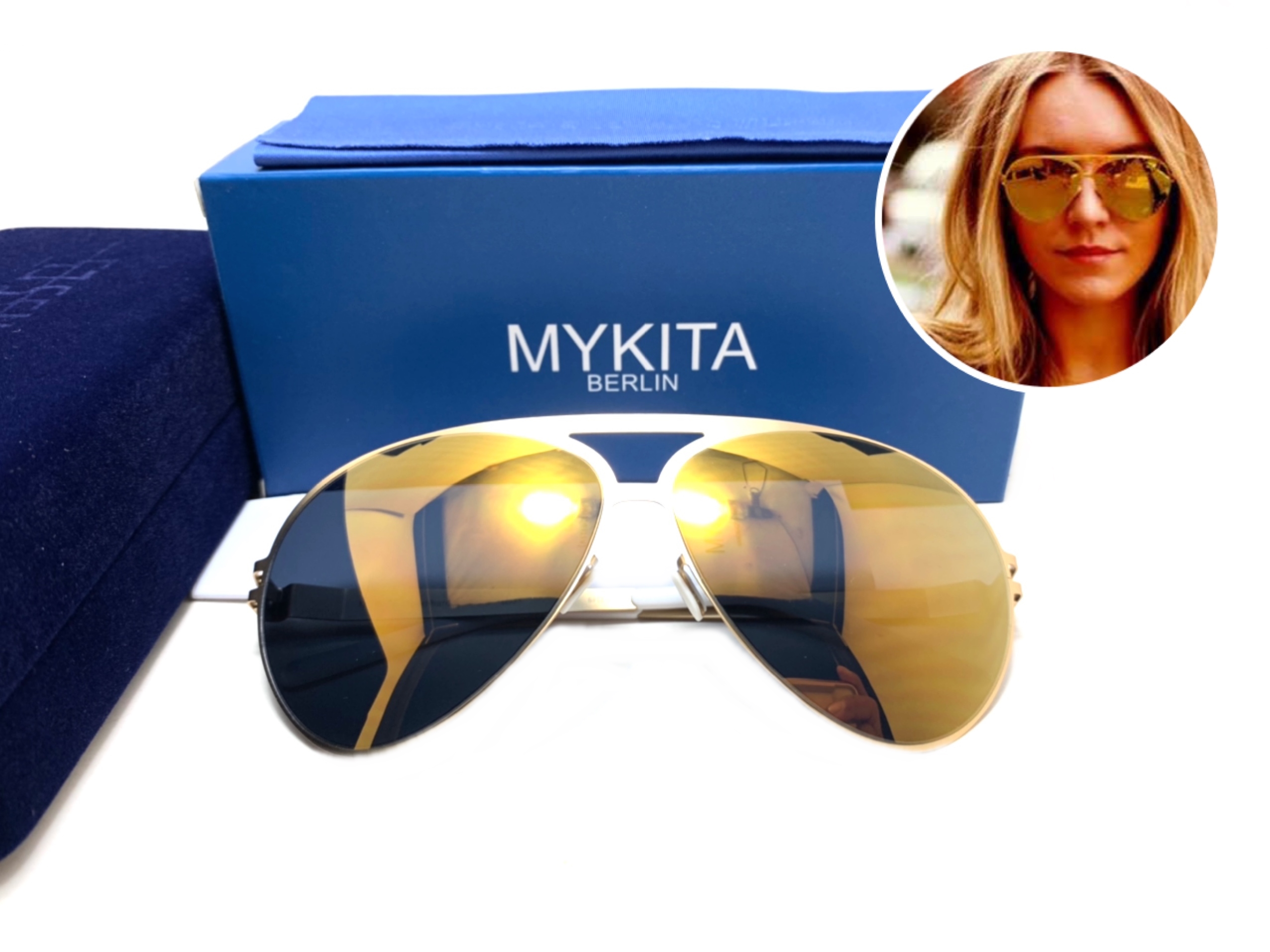 แว่นกันแดด MYKITA SEPP GOLD COL.015 63-12 140 <ปรอททอง>