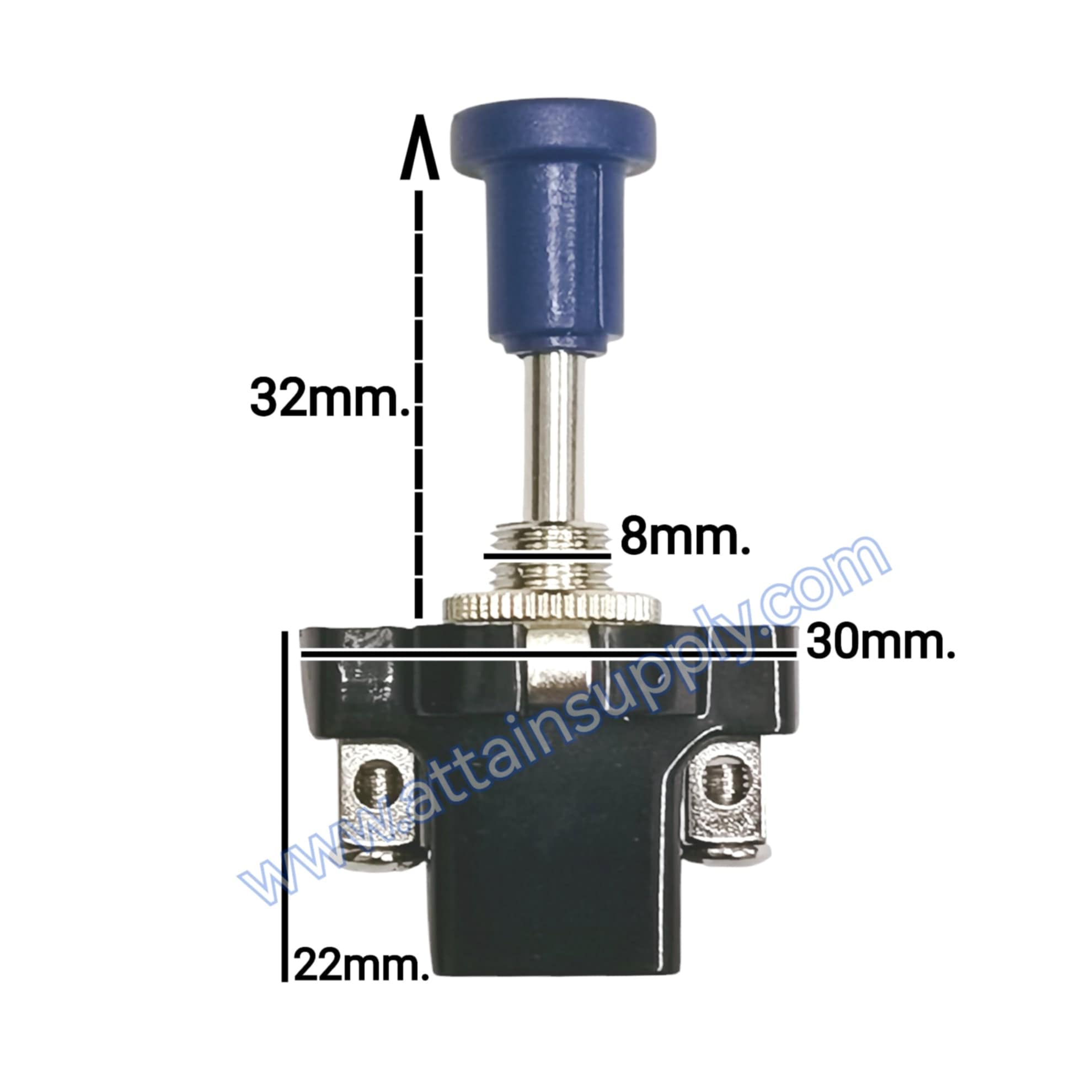 สวิทช์ดึง แกนเหล็ก-สีกรม