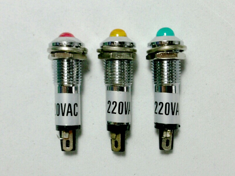 หลอดหน้าปัด-หัวนูน PED-8/220V