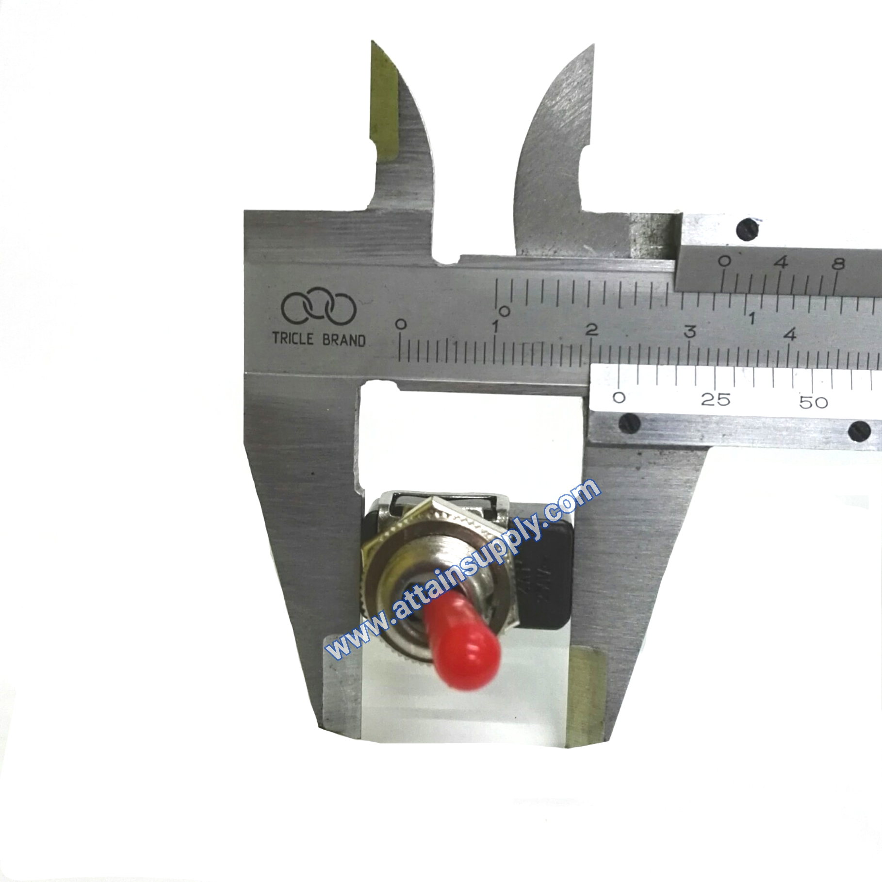 สวิทช์โยกON-OFF 2ขา/แบบขันน็อต-แกนยางแดง