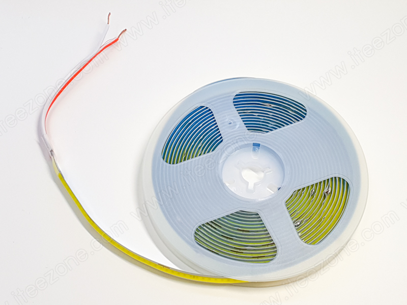 สีขาว White 6000K ไฟเส้น Strip light LED COB 300led/m 30W 12V IP20 (ไม่กันน้ำ) เป็นรุ่นใหม่ล่าสุด ไม่เห็นเม็ดไฟเส้น LED