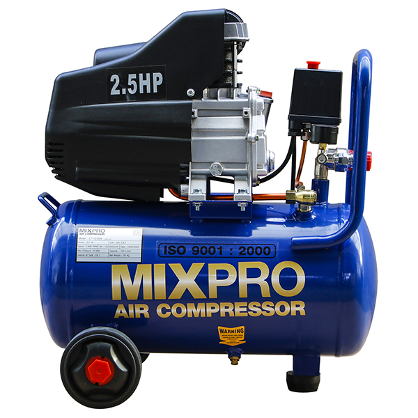 MIXPRO เครื่องปั๊มลม แรงลม 8 Bar ปริมาณลม 25ลิตร MIXPRO เครื่องปั๊มลม แรงลม 8 Bar ปริมาณลม 25ลิตร น้ำเงิน
