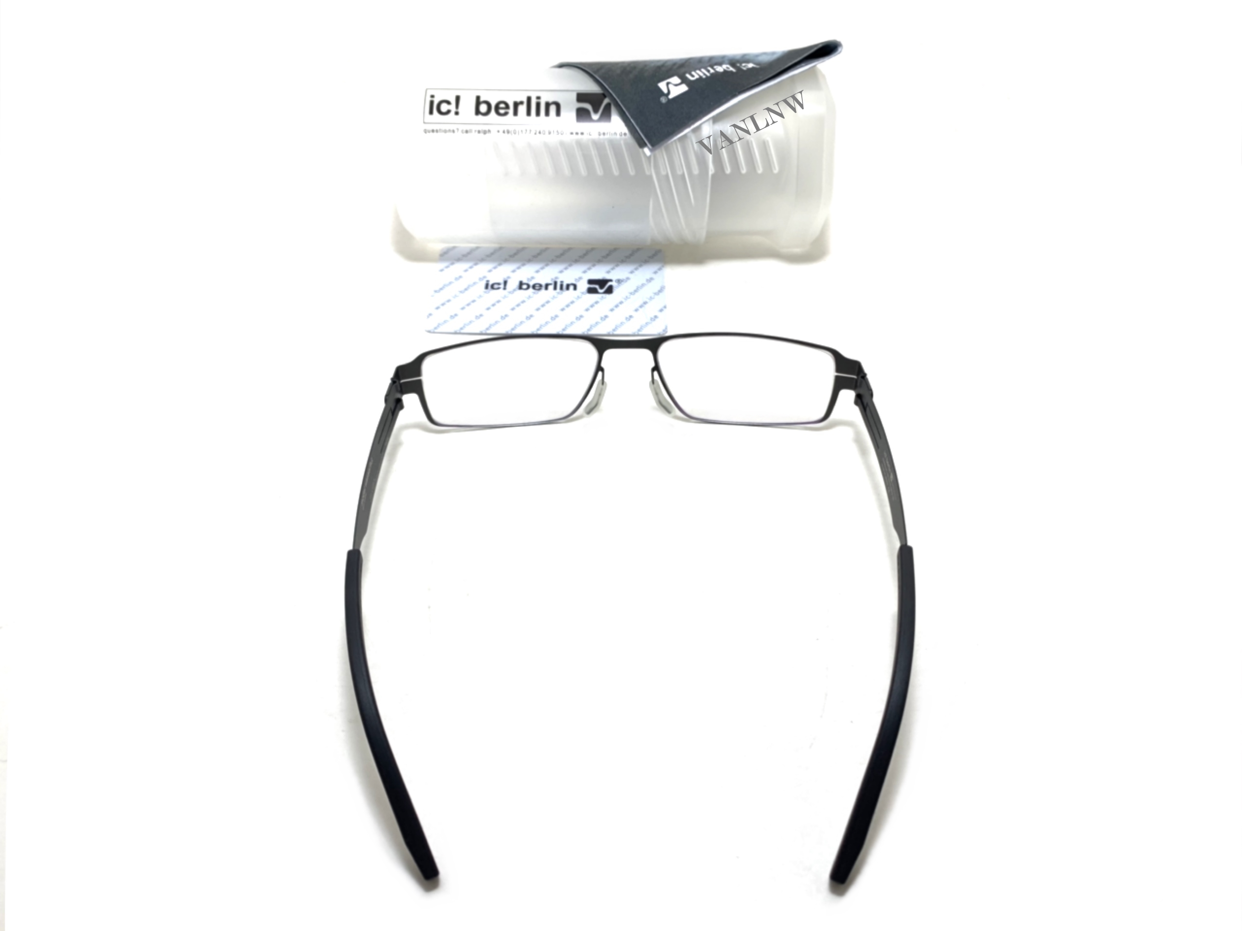 แว่นสายตา ic berlin model wasserflut gun metal 53-18 <กันเมทัล>