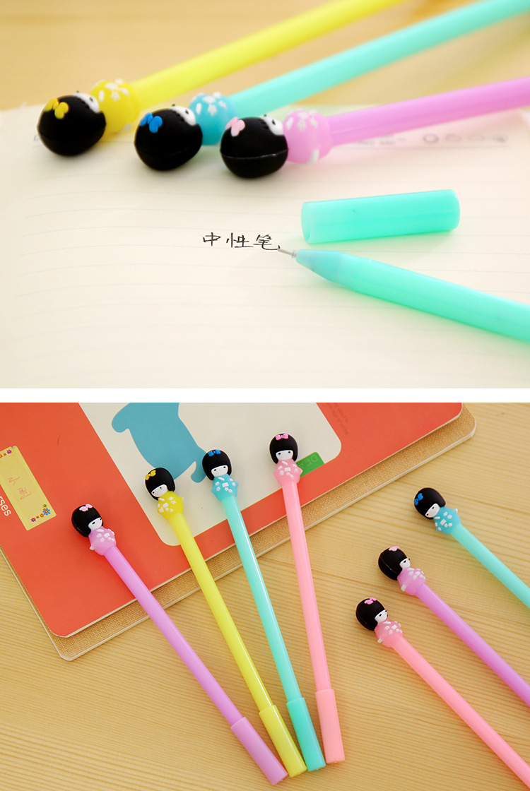 ปากกาเจลสาวน้อยตุ๊กตาญี่ปุ่น