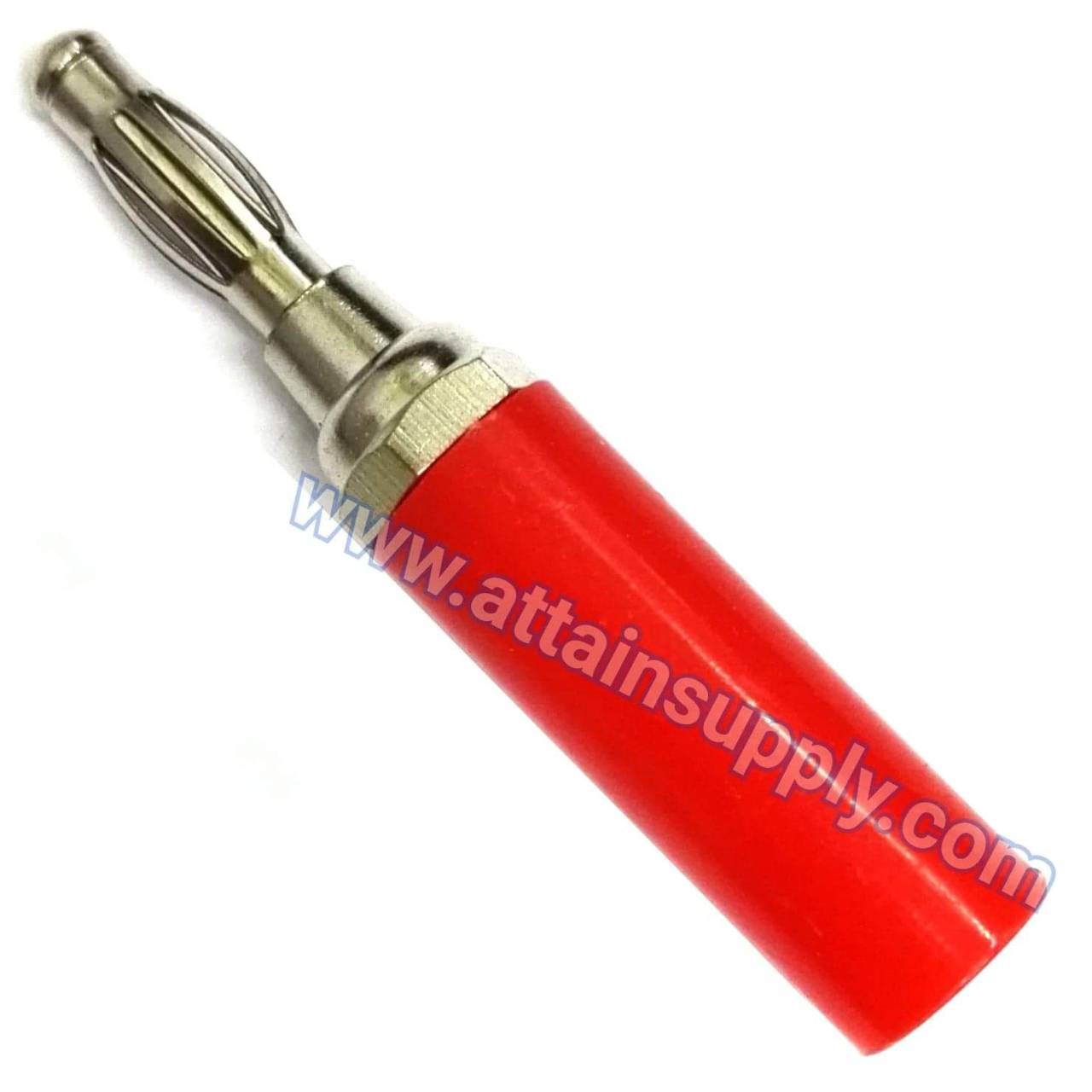 P.BANANA PLASTIC-LONG/SILVER-RED