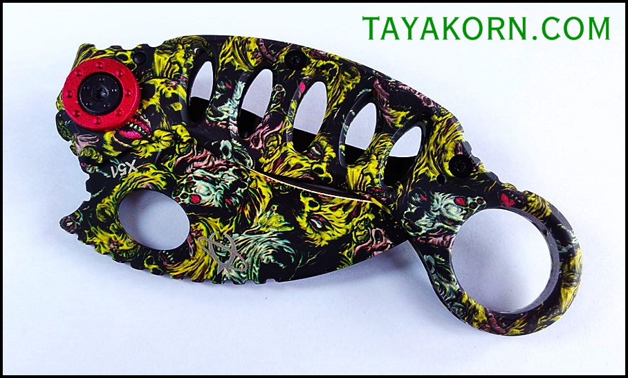 มีดคารัมบิตทีเร็กซ์ไดนาซอร์ T-Rex Dinosaur Karambit Knife