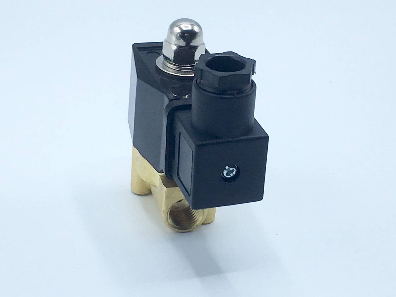 โซลินอยด์วาล์ว วาล์วไฟฟ้า วาวล์น้ำ วาล์วลม วาล์วทองเหลือง N/C 12V DC 1/4" (OEM)