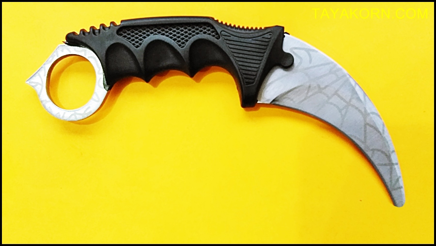 มีดซ้อมควง คารัมบิตไวท์สไปเดอร์ White Spyder Karambit Trainer Knife