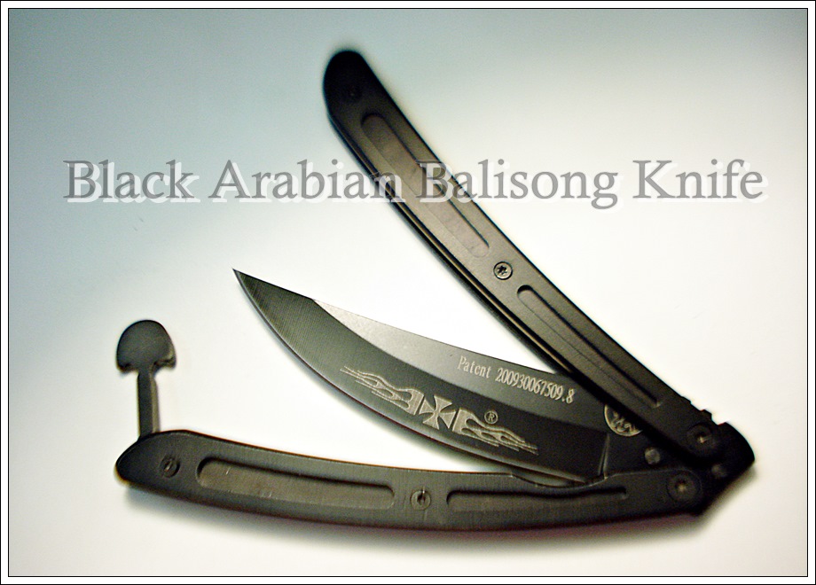 ฺBlack Arabian Balisong Knife