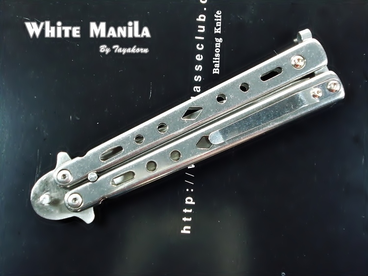 มีดBalisong TKBS 113S002 White Manila
