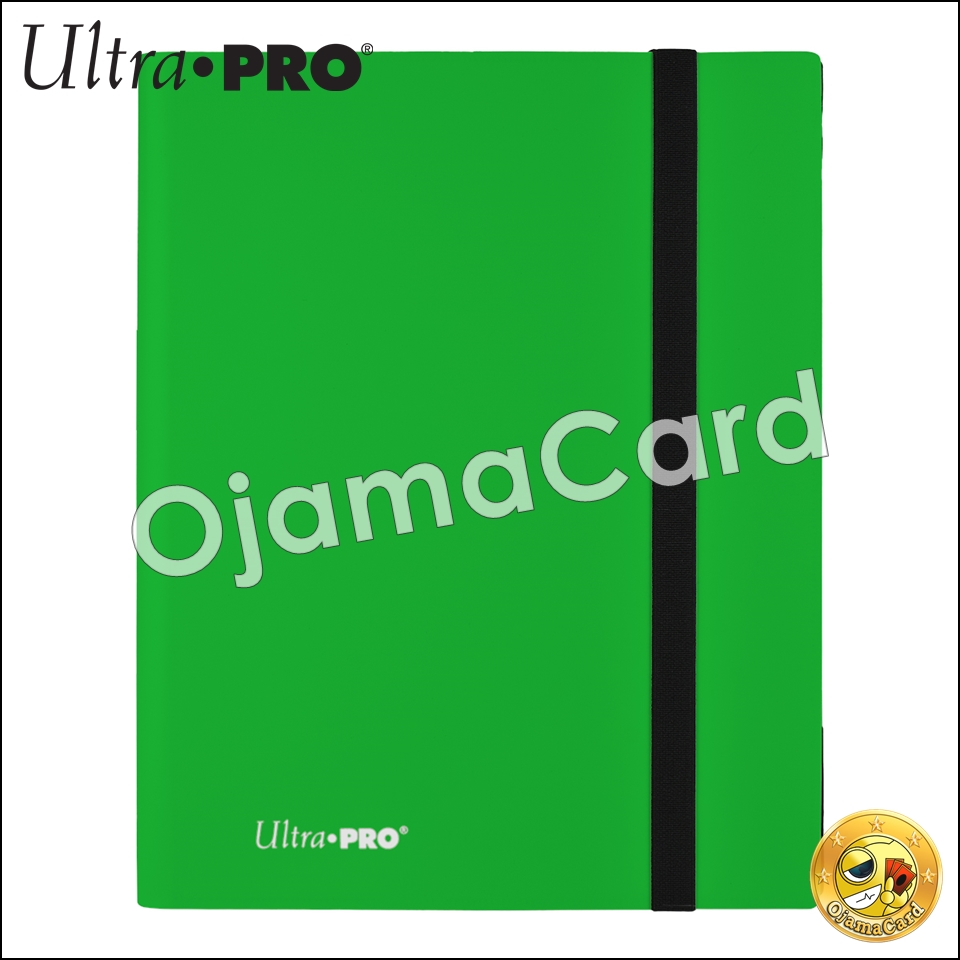Ultra•Pro Eclipse 4-Pocket PRO-Binder / Portfolios「แฟ้มใส่่การ์ด / แฟ้มเก็บการ์ด 4 ช่อง」— Lime Green