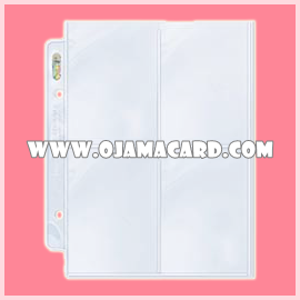 Ultra•Pro 4-Pocket Platinum Topload Page for Standard Size Cards (10 Sheets/80 Pockets)