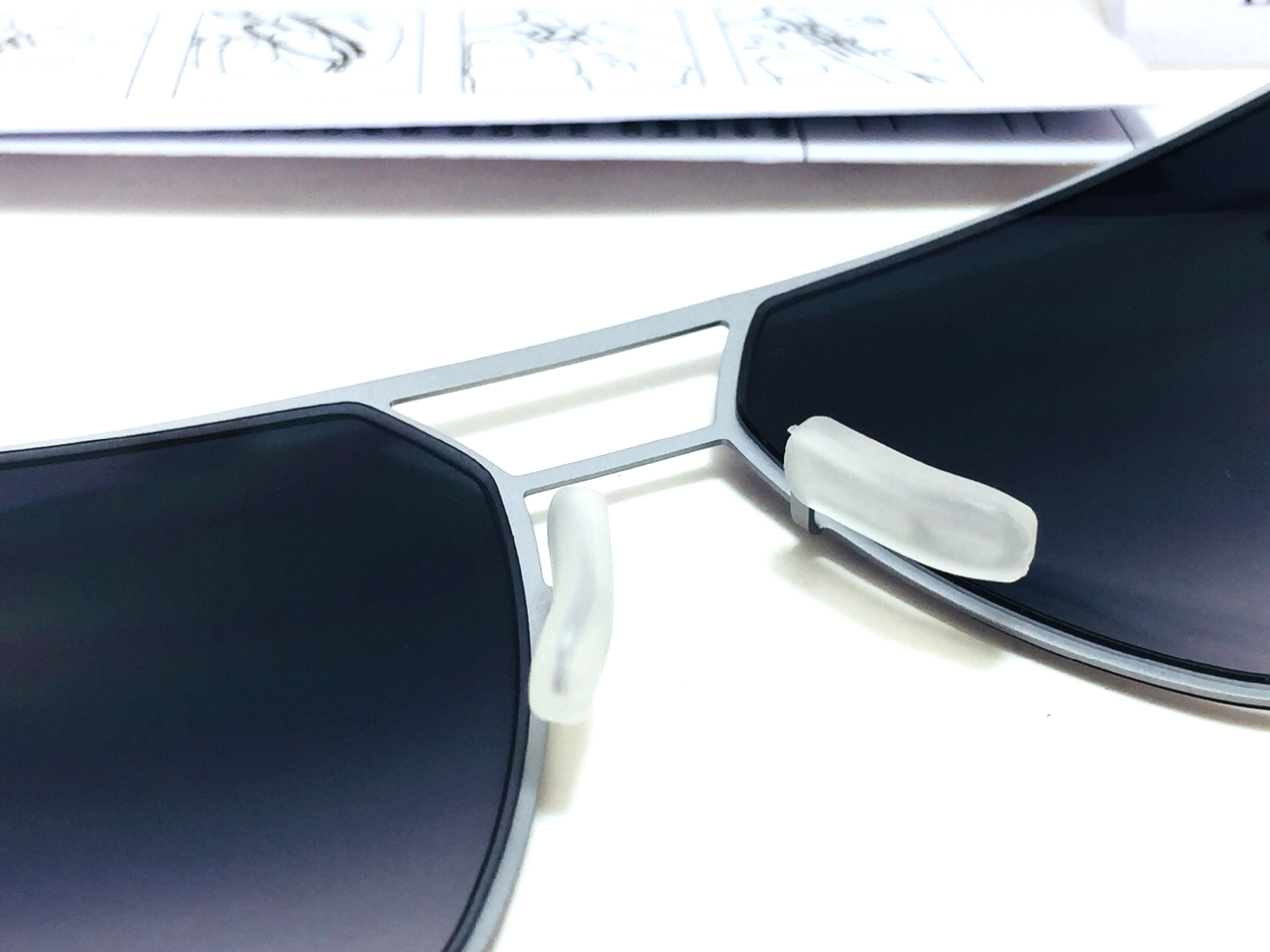 แว่นกันแดด ic berlin model boris n. chrome 60-15 <เงิน>