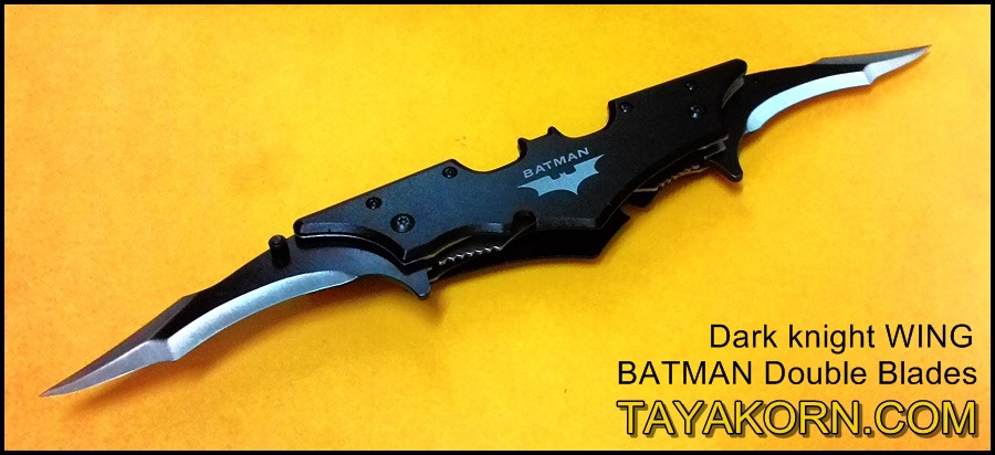 มีดพับ ดาร์คไนท์วิง แบทแมนดับเบิ้ลเบลด Dark Knight Wing Batman Double Blade TKFK-B1