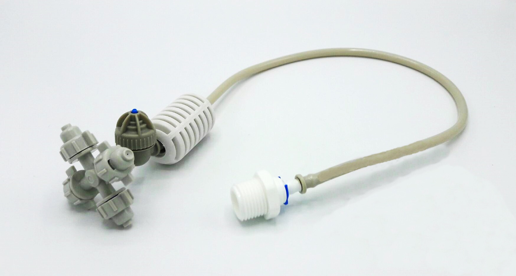 MSP-26 หัวพ่นหมอกเนต้าฟิล์ม 0.6 มม. 4 ทิศทาง แบบเกลียวนอก 1/2" สายยาว 50 ซม.( ต่อกับท่อ PVC 1/2" ได้เลย )