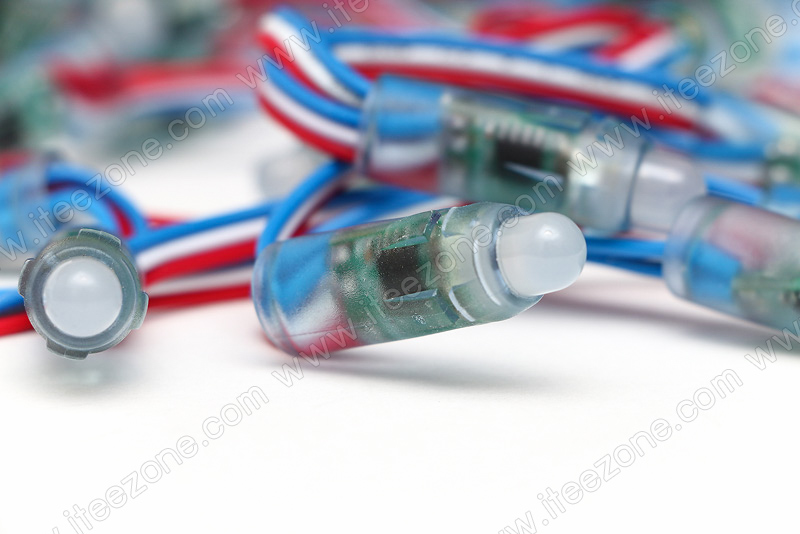 ไฟพิกเซล + IC RGB Full Color WS2811 5V (50 หลอด ต่อชุด)