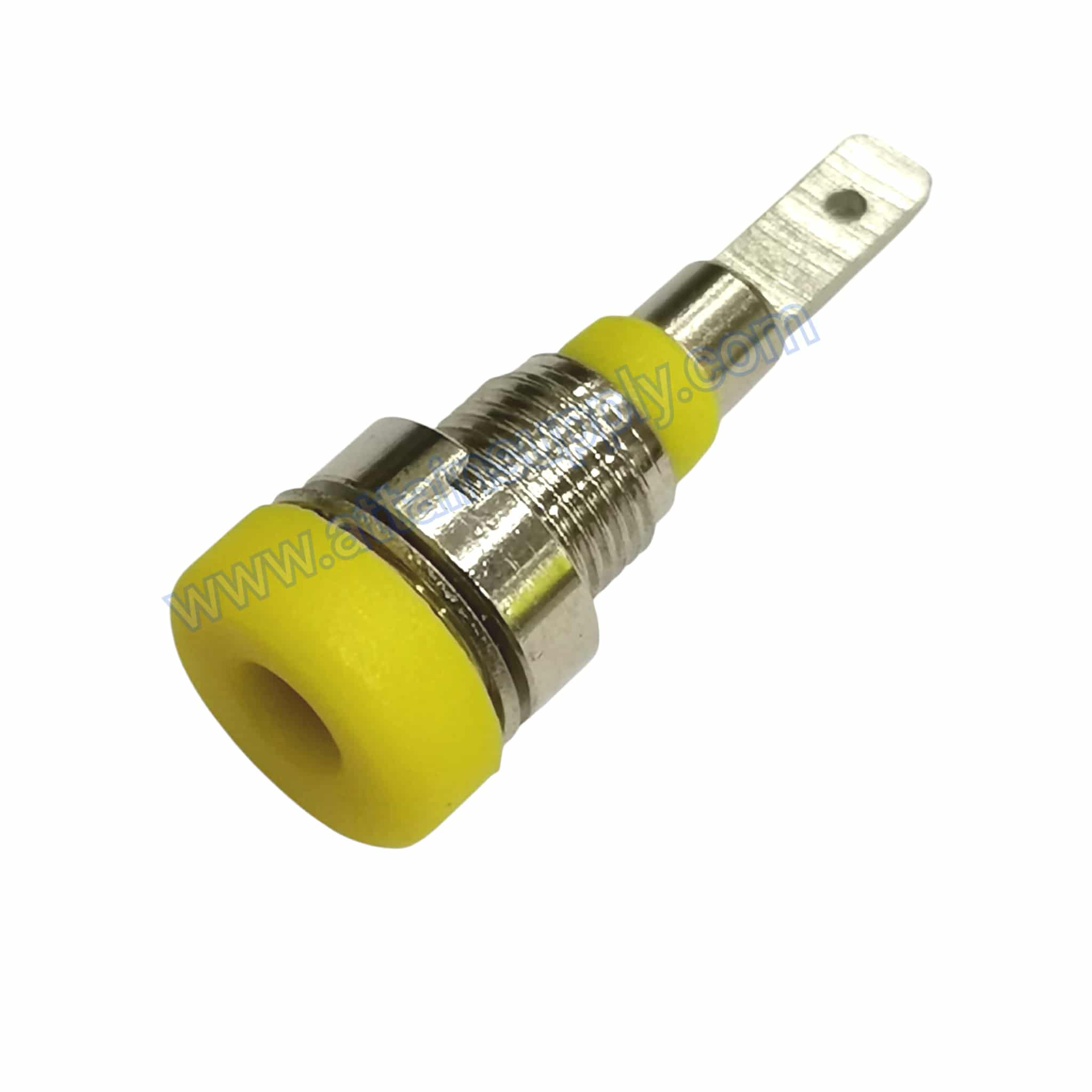 BIDINGPOST 2MM.ฐานโลหะTAIWAN/YELLOW