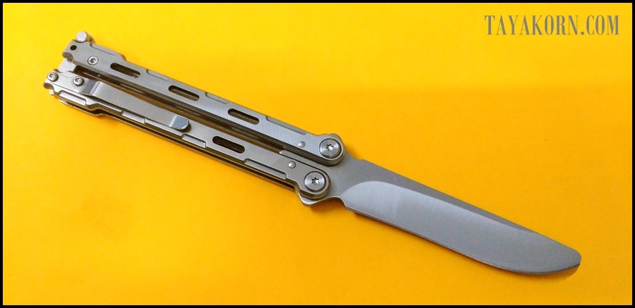 มีดซ้อมควง ไวท์มุรามะ White Murama Balisong Trainer Knife TKBS-WM778TR