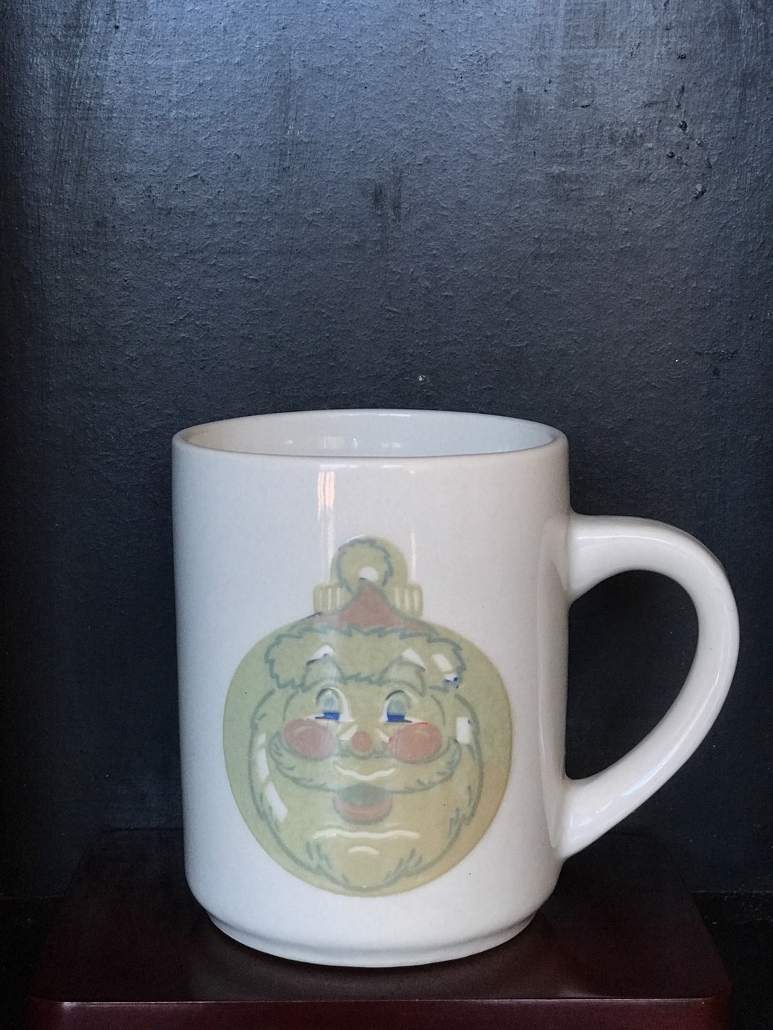 แก้วกาแฟวินเทจสะสมU.S.A. Denny's Restaurant ลายซานต้า