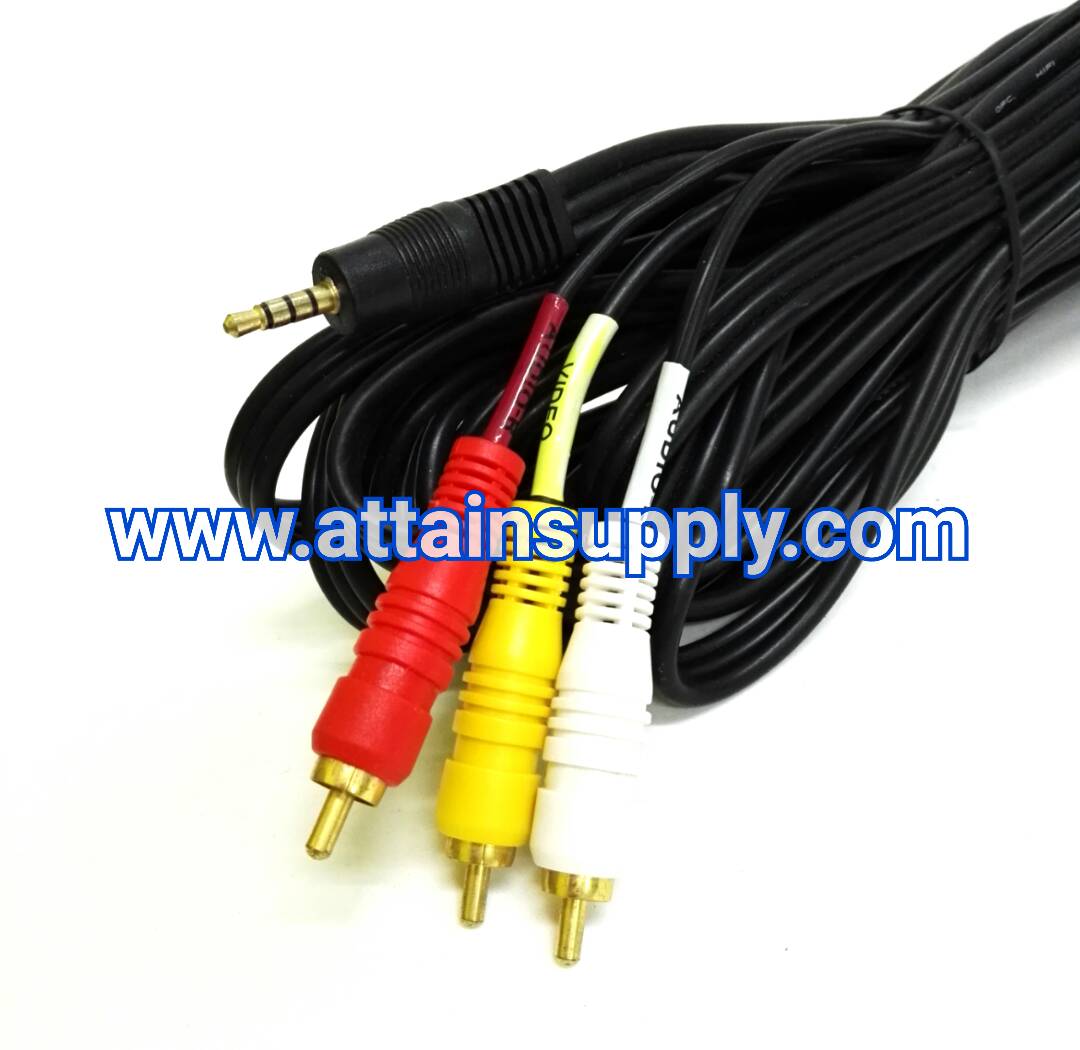 สายP.TR3ขั้ว(3.5MM.)-P.RCAx3 สีดำ/5M.