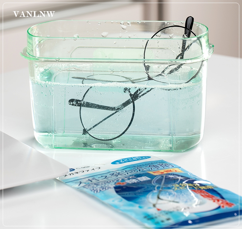 เม็ดฟู่ทำความสะอาดแว่นตา FUDO CHEMICAL น้ำยาทำความสะอาดแว่นตา จากประเทศญี่ปุ่น ด้วยพลังเอนไซม์และออกซิเจนสามารถขจัดคราบได้อย่างล้ำลึก