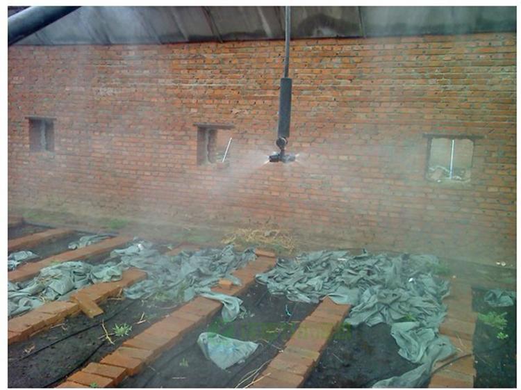 05-MSP-20-BK MSP-20 หัวพ่นหมอก 4 ทิศทาง OK Fog-01 + สายยาว 50 ซม.