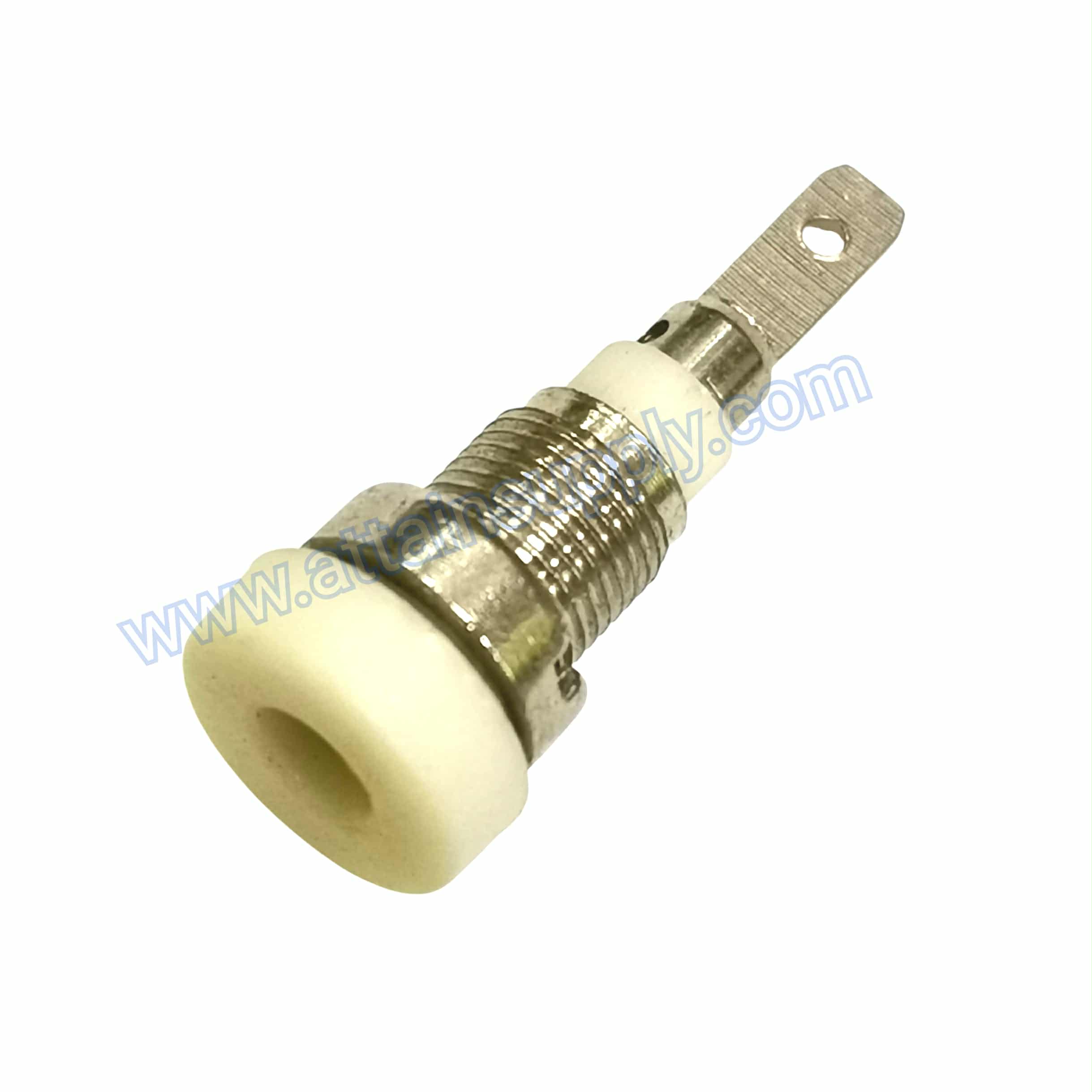 BIDINGPOST 2MM.ฐานโลหะTAIWAN/WHITE