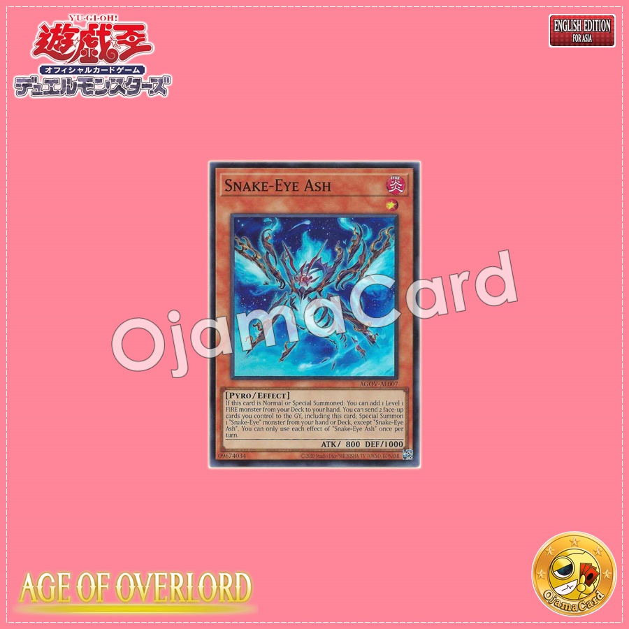 AGOV-AE007 : Snake-Eye Ash / Snake-Eye Excel (Secret Rare)