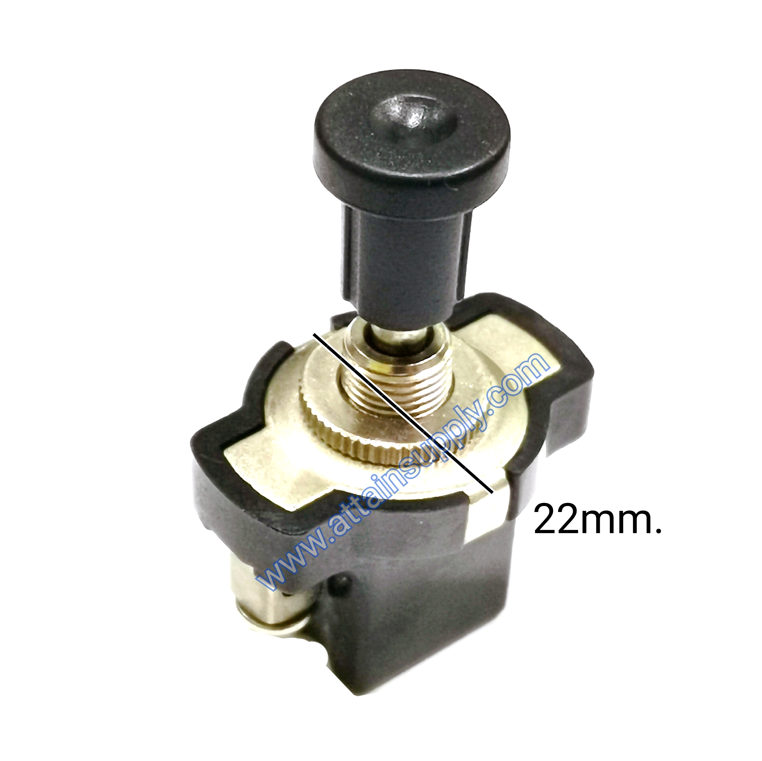 สวิทช์ดึง แกนเหล็ก-สีดำ