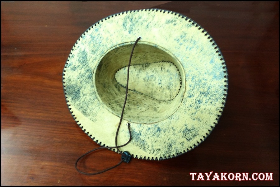 หมวกคาวบอยหนังแท้(หนังวัว)White horse pony