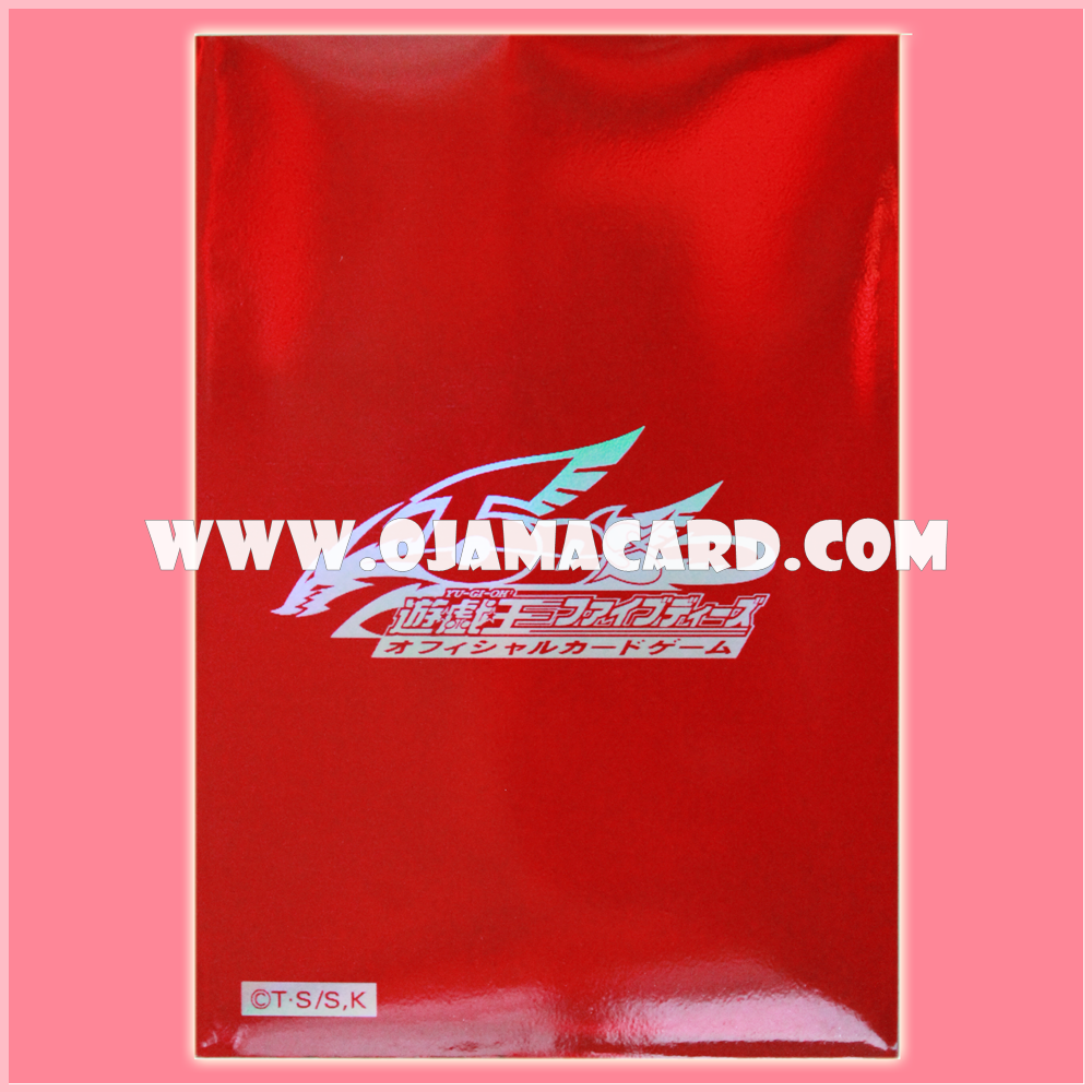 Yu-Gi-Oh! Sleeves — 5D's Holographic RED (50ct)「99%」