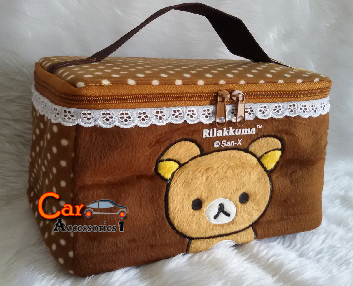 กระเป๋าเครื่องสำอางค์รีแลคคุมะ Brown ลิขสิทธิ์แท้ ราคาพิเศษ New arrival!