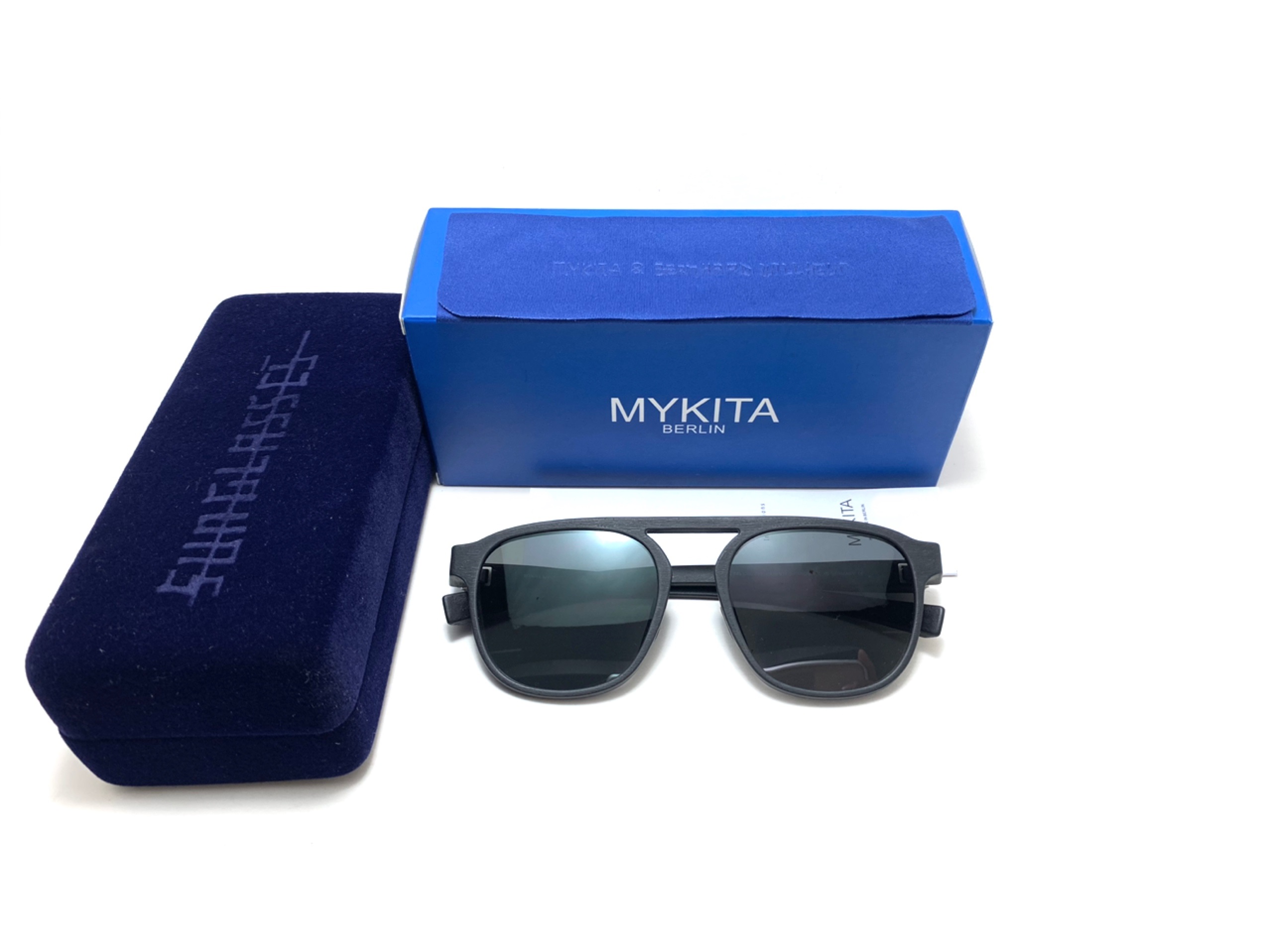 แว่นกันแดด MYKITA MYLON SUN PABU SPRING NEW ARRIVALS COL.301 54-19 145 <ดำ> รุ่นใหม่