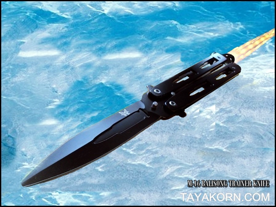 มีดซ้อมควง บาลิซองเอ็ม16 M16 BALISONG TRAINER KNIFE TKBS-M16TR